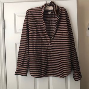 Rose Gold /Black stripe shirt